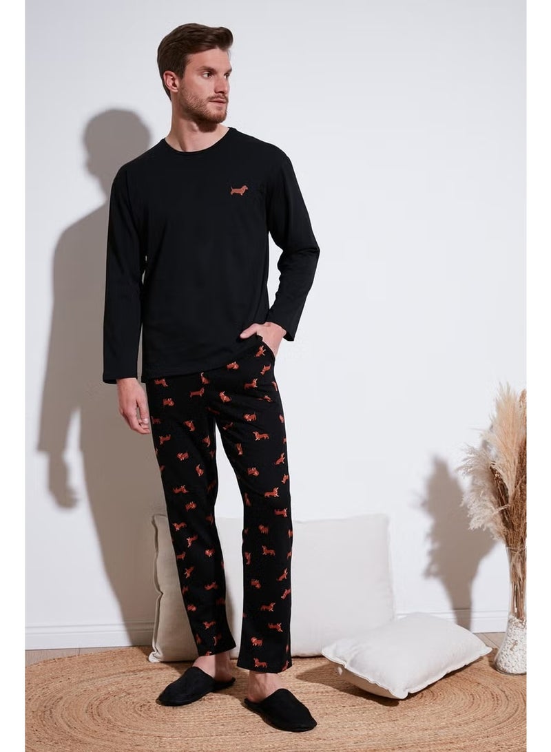 Buratti Cotton Regular Fit Long Sleeve Pajama Set Men's Pajama Set 6572013 - Image 1